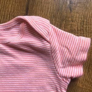 Carter’s pink striped onesie